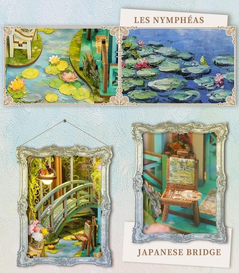 Giverny Garden DIY Wooden Book Nook Kit