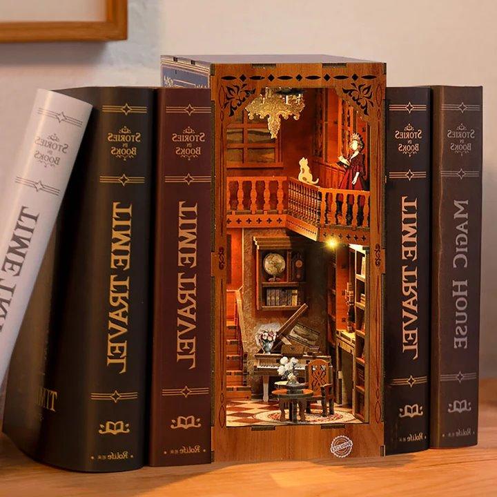Grimm Cottage DIY Wooden Book Nook | Shelf Insert Decor