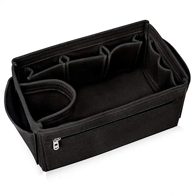 Luxury Purse Organizer Large Felt Insert Multi Compartment for Tote Handbag