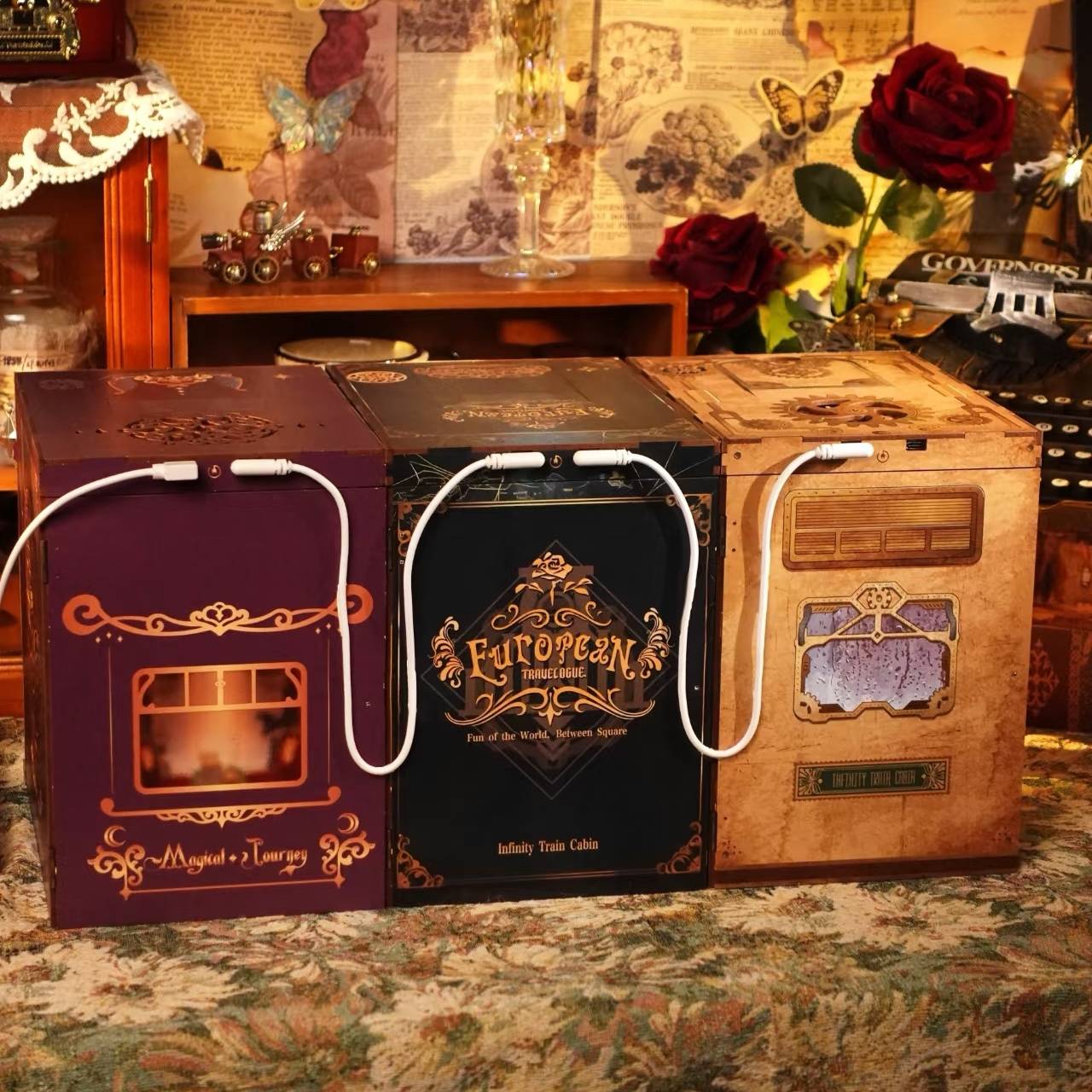 Magical Journey Train Cabin DIY Book Nook Kit | Motion Scene