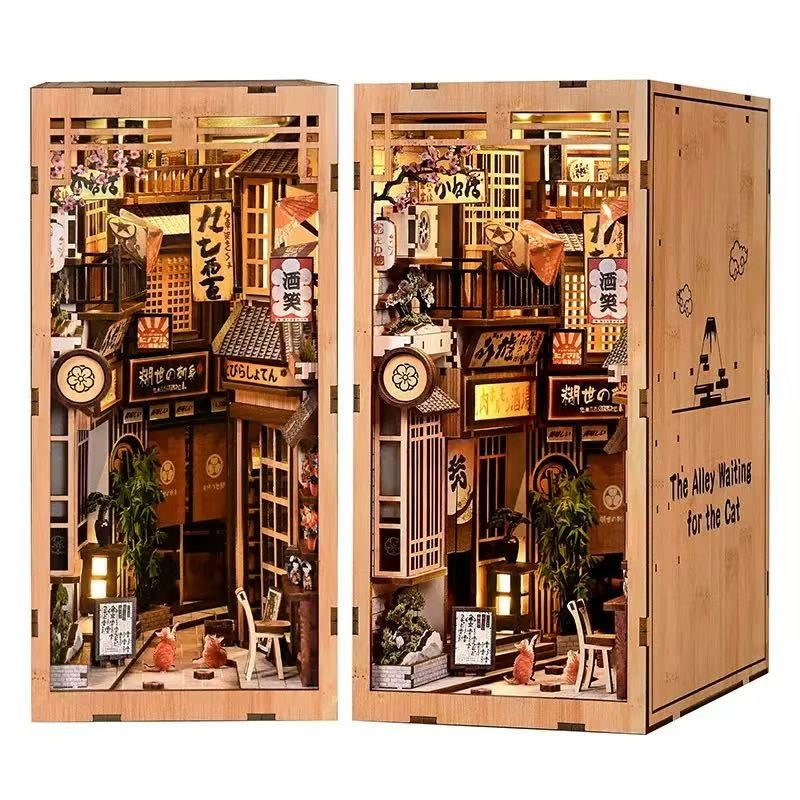Japanese Alley Cat DIY Book Nook Kit