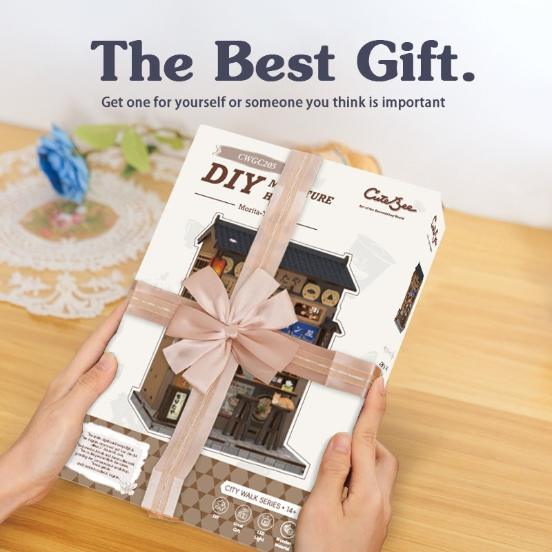 Japanese Ramen Shop DIY Miniature House Kit | Morita-Ya