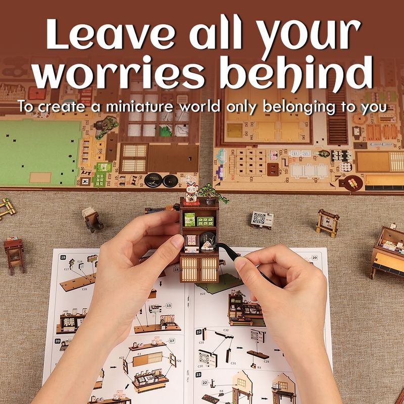 Japanese Sweet Shop DIY Miniature House Kit | Kanmi-dokoro Kurihara