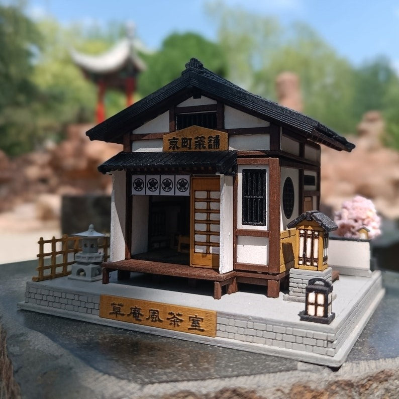 Japanese Tea House DIY Dollhouse Kit