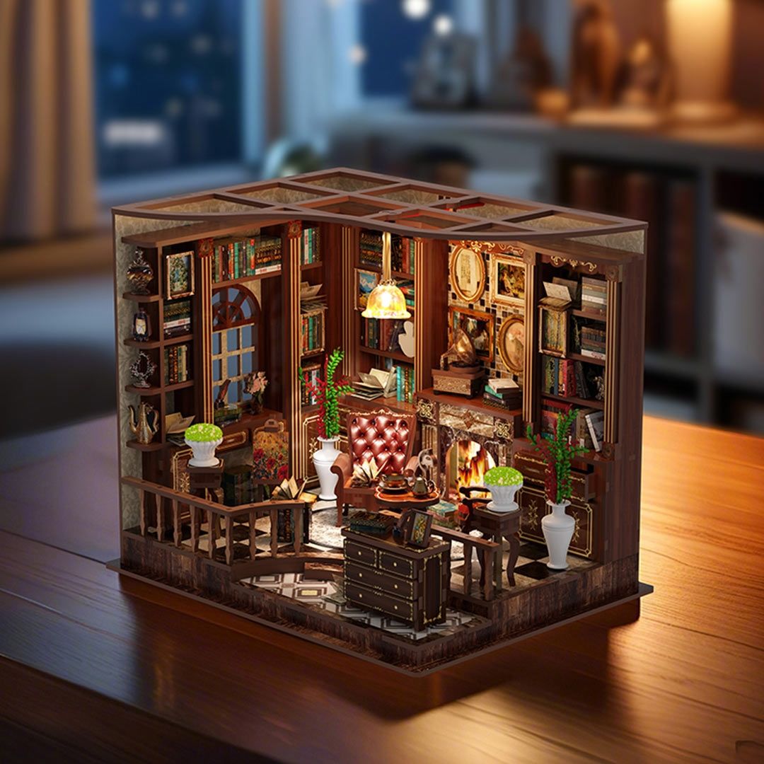 Left Bank Study Room DIY Miniature House Kit