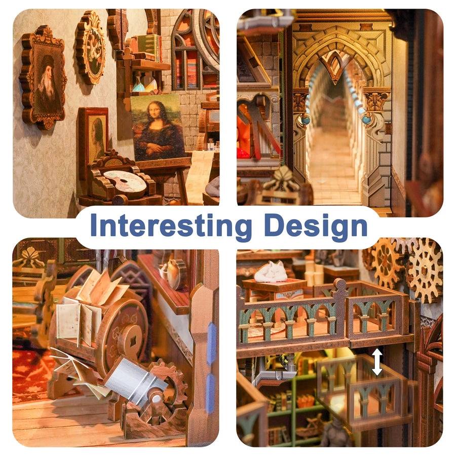 Leonardo Da Vinci DIY Book Nook Kit