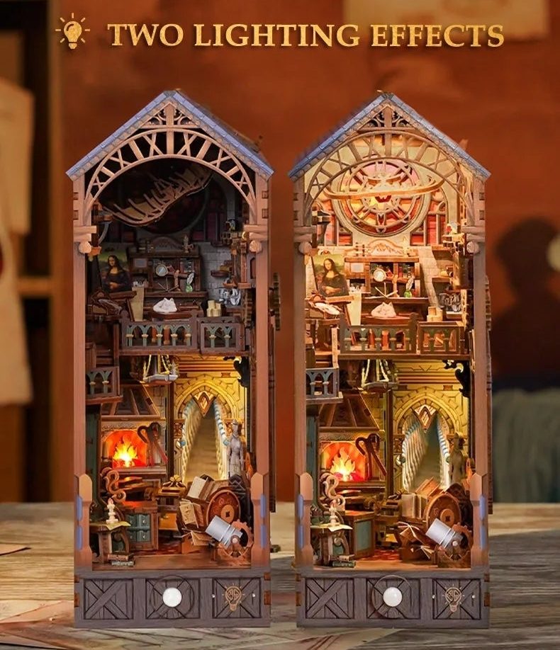 Leonardo Da Vinci DIY Book Nook Kit