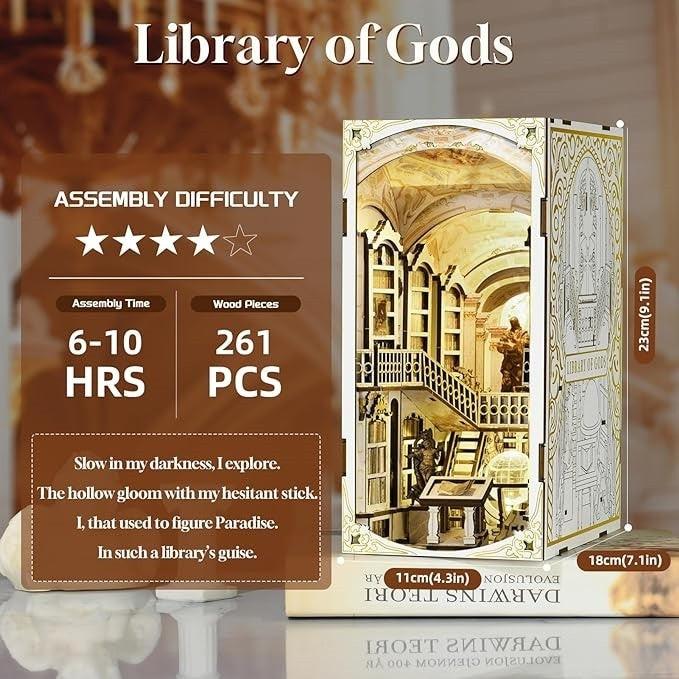 Library of Gods DIY Book Nook Kit | Admont Abbey Library Inspired