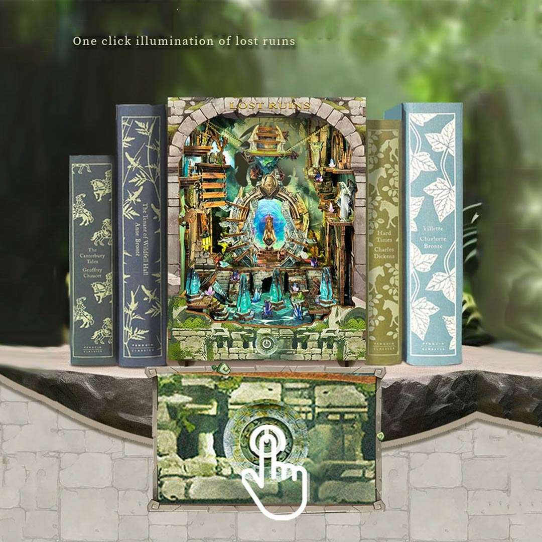 Lost Ruins DIY Wooden Book Nook Kit