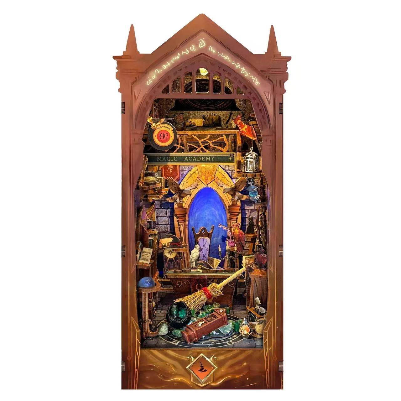 Magic Academy DIY Book Nook Kit | Magic Wand Included