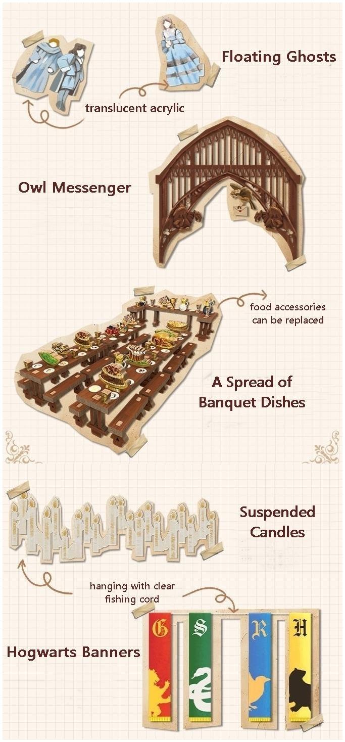 Magic Great Hall DIY Book Nook Kit