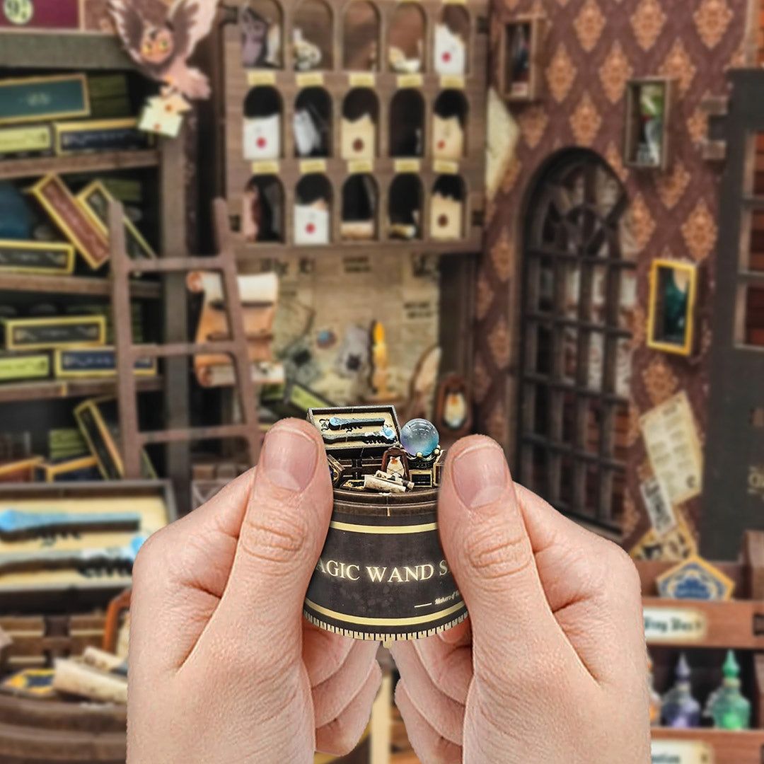 Magic Wand Shop Book Nook Shelf Insert