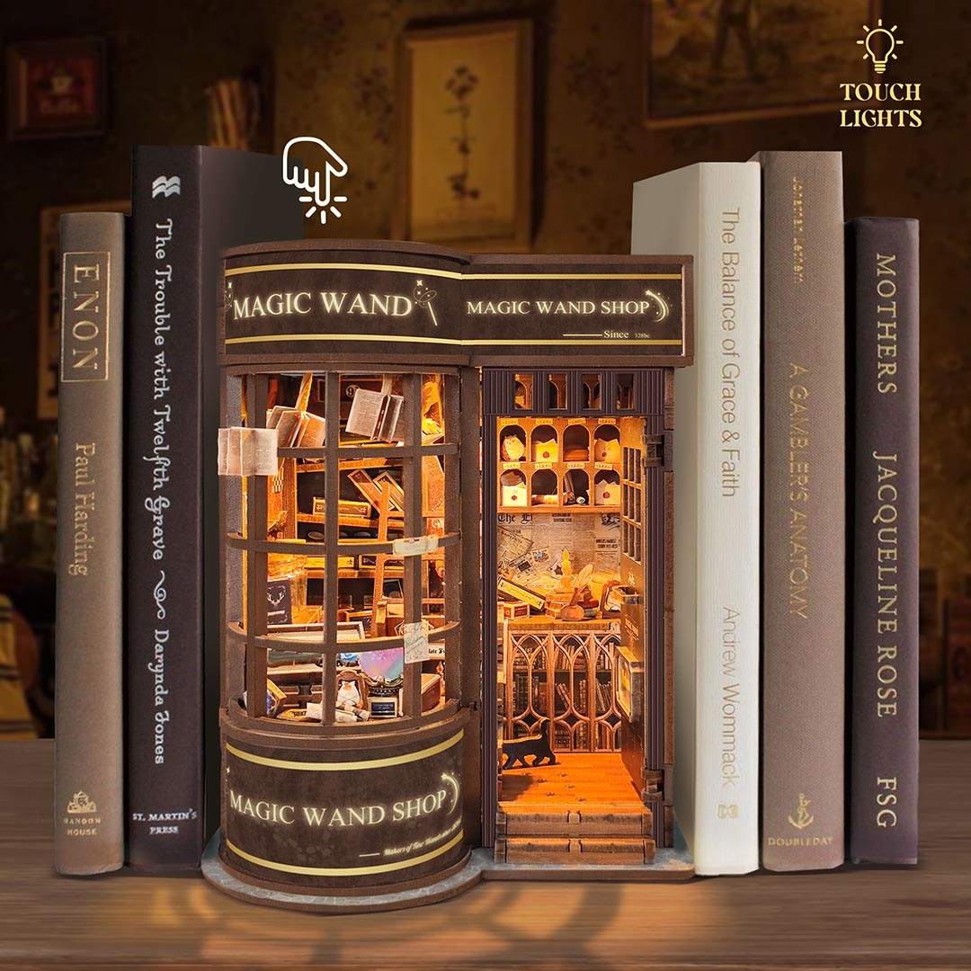 Magic Wand Shop Book Nook Shelf Insert