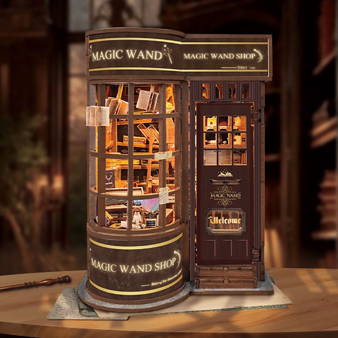 Magic Wand Shop Book Nook Shelf Insert