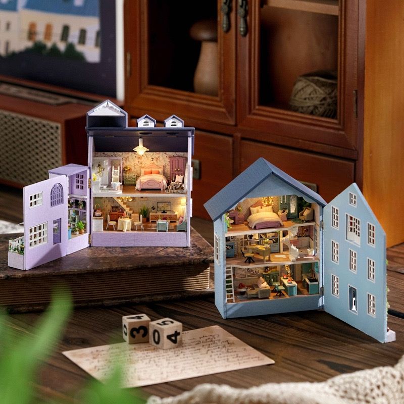 Happy House DIY Miniature House Kit | Mini House Series
