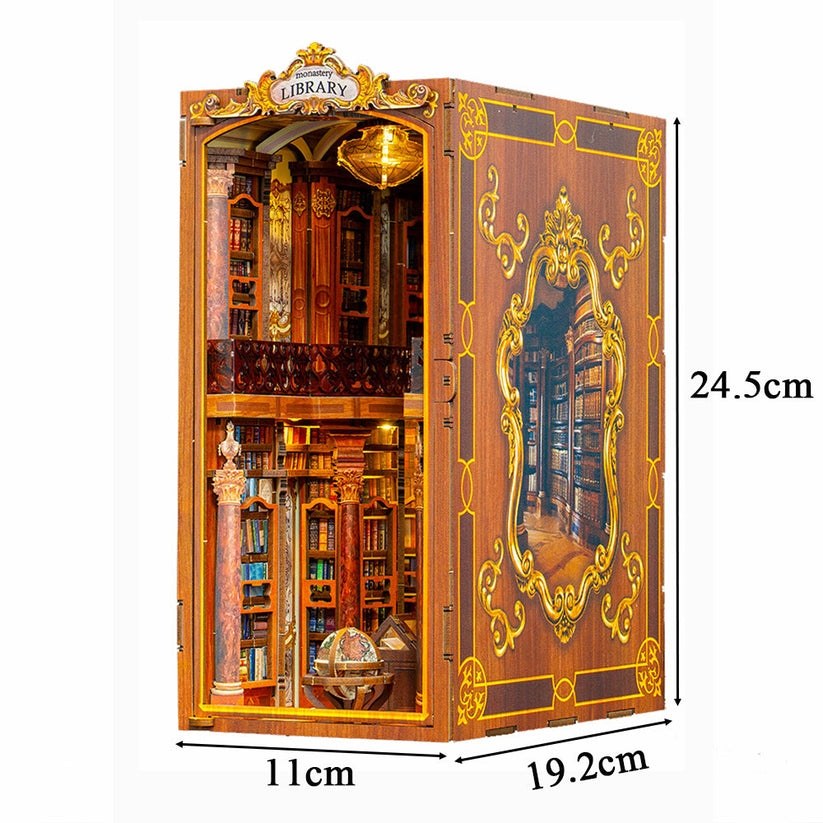 Monastery Library DIY Wooden Book Nook Kit