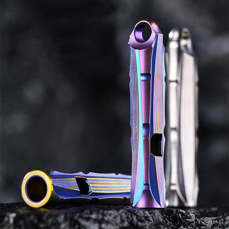 Titanium Alloy Waterproof Outdoor Survival Whistle