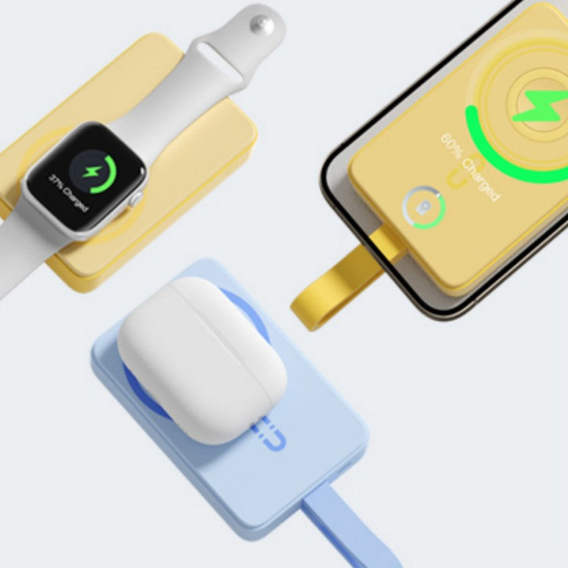 Ultra-Thin Compact Portable Magnetic Wireless Power Bank