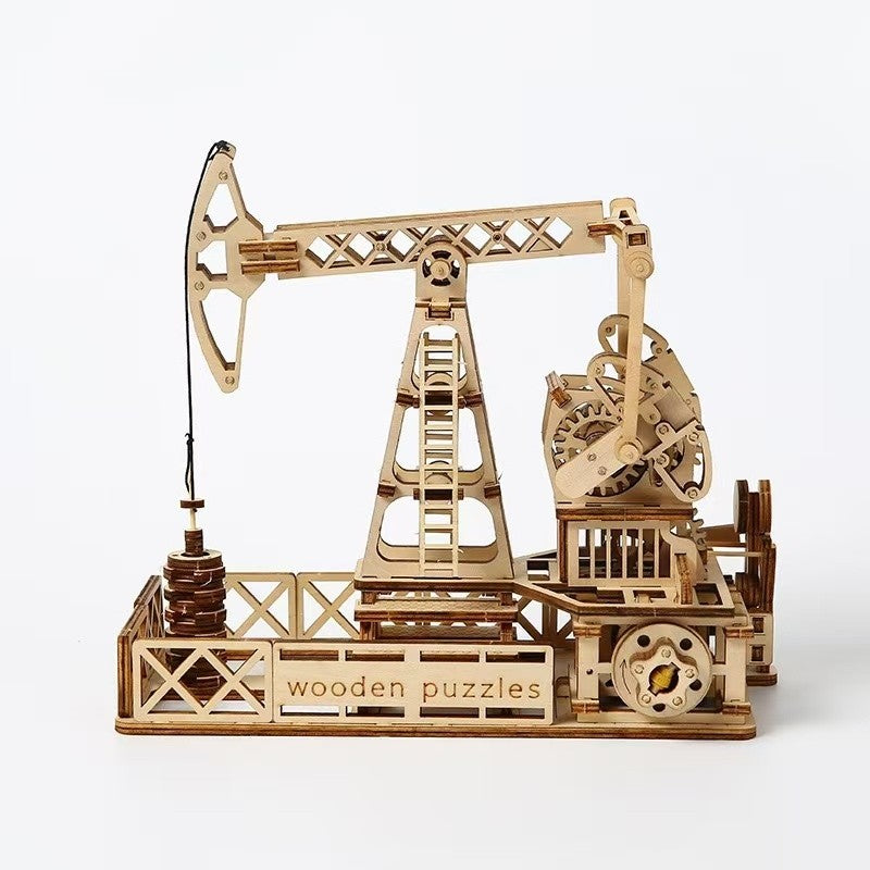 Oil Derrick 3D Wooden Puzzle