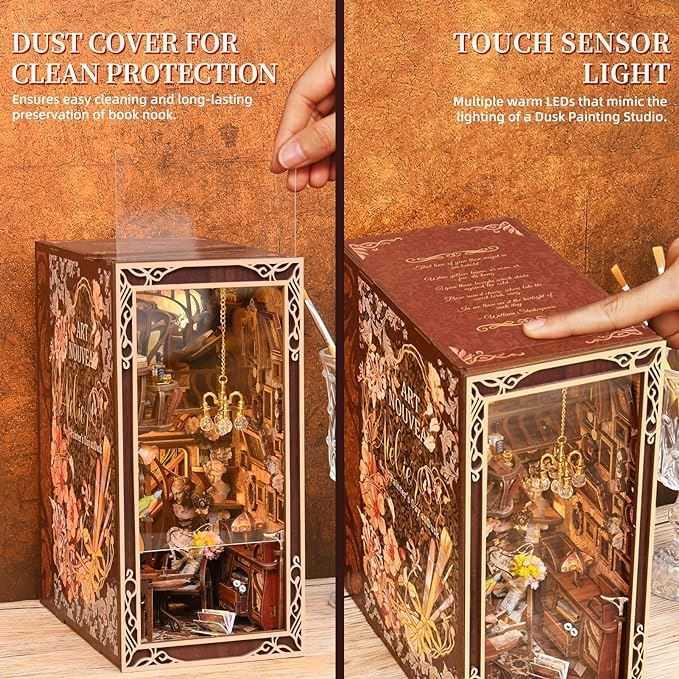 Painter's Day at Dusk DIY Book Nook Kit | Art Nouveau Inspired