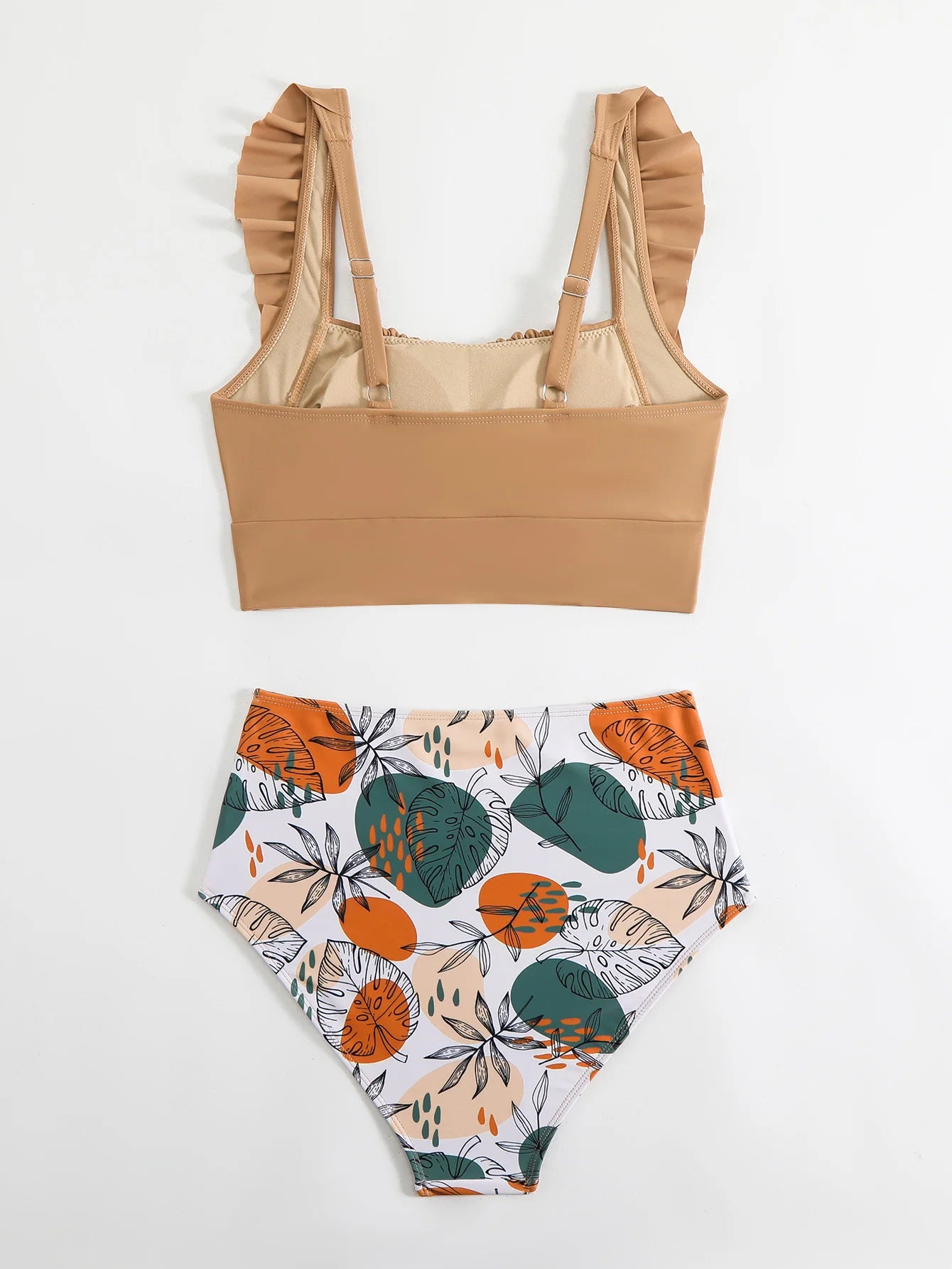 Pretty Little Floral Bikini Set – Frill, Padded, Wire-Free Swimwear for Women