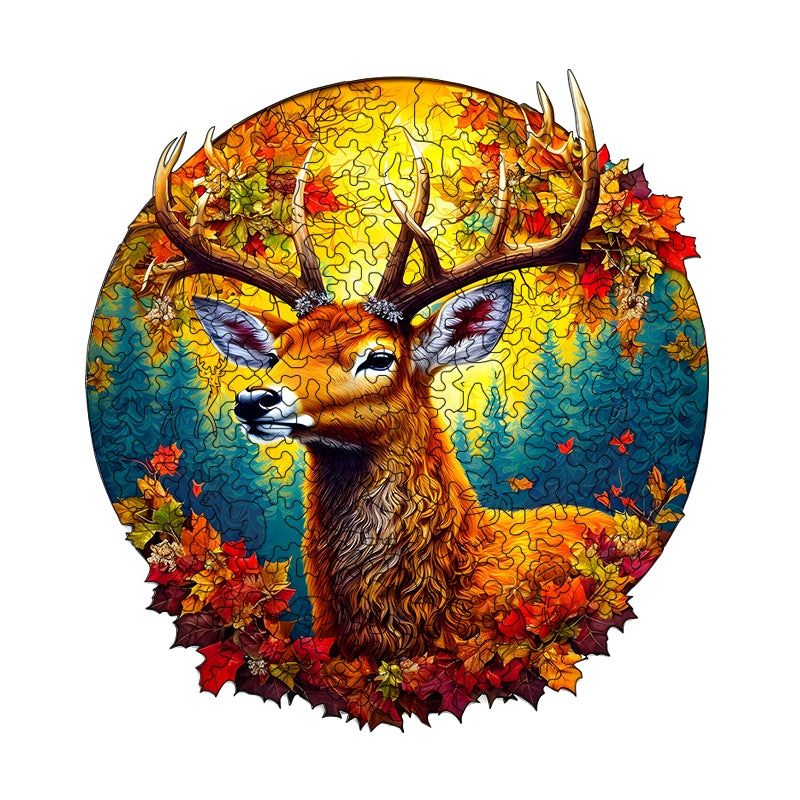 Red Maple Elk Wooden Jigsaw Puzzles