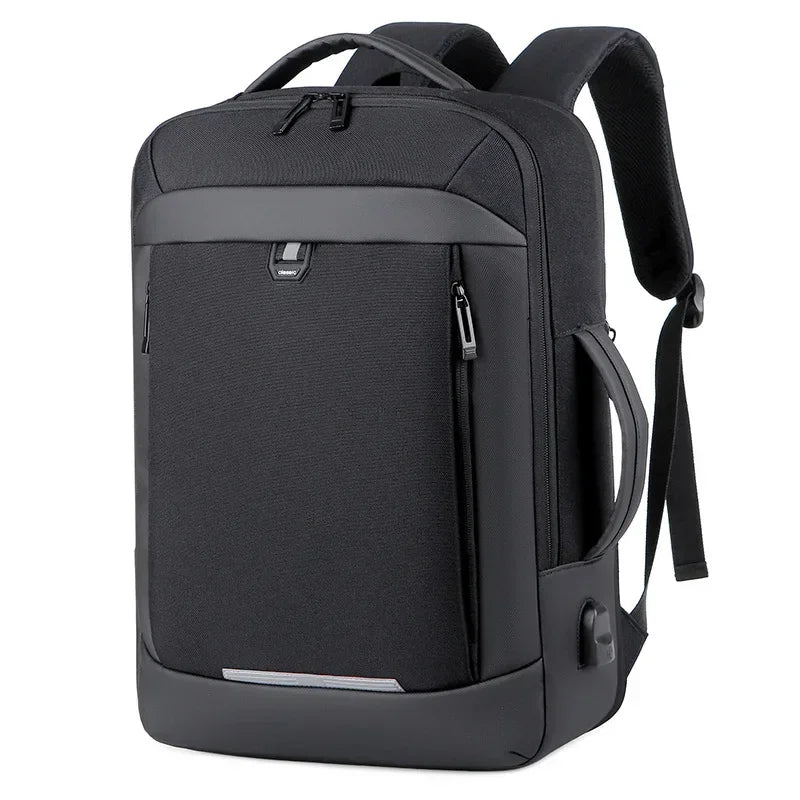 Large Capacity Waterproof Backpack USB Charging Expansion Design Shoe Compartment Hiking Sport Bag