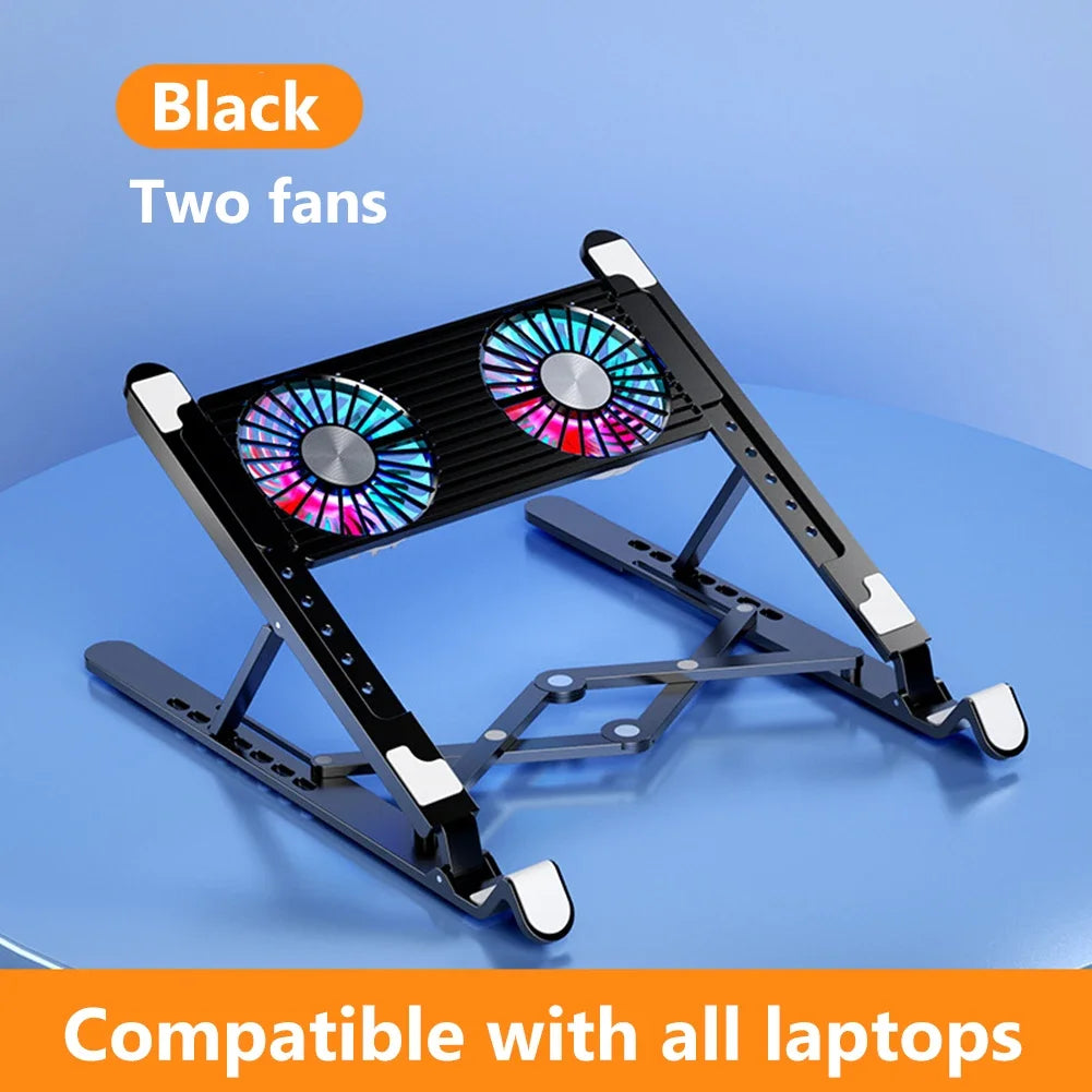 Foldable Laptop Cooling Pad Adjustable Stand
