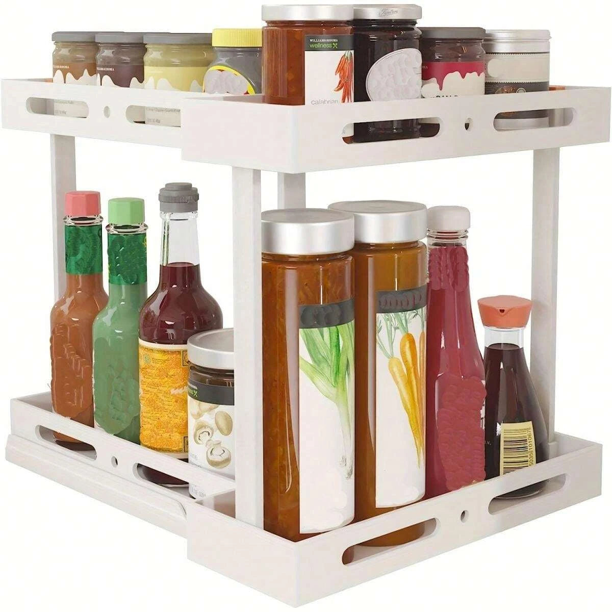 2 Layers Adjustable Rack Organizer