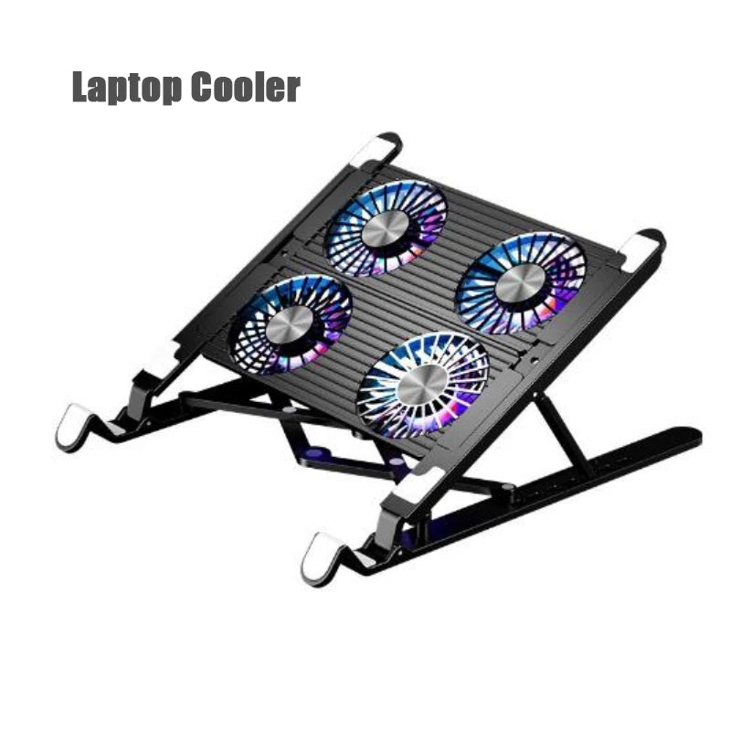 Foldable Laptop Cooling Pad Adjustable Stand