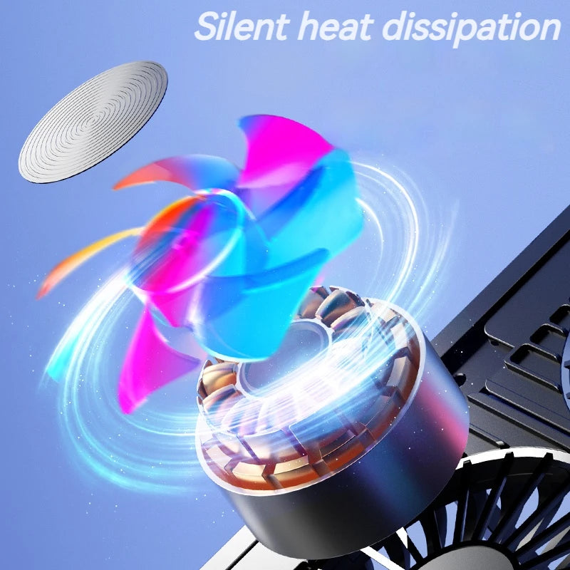 Foldable Laptop Cooling Pad Adjustable Stand