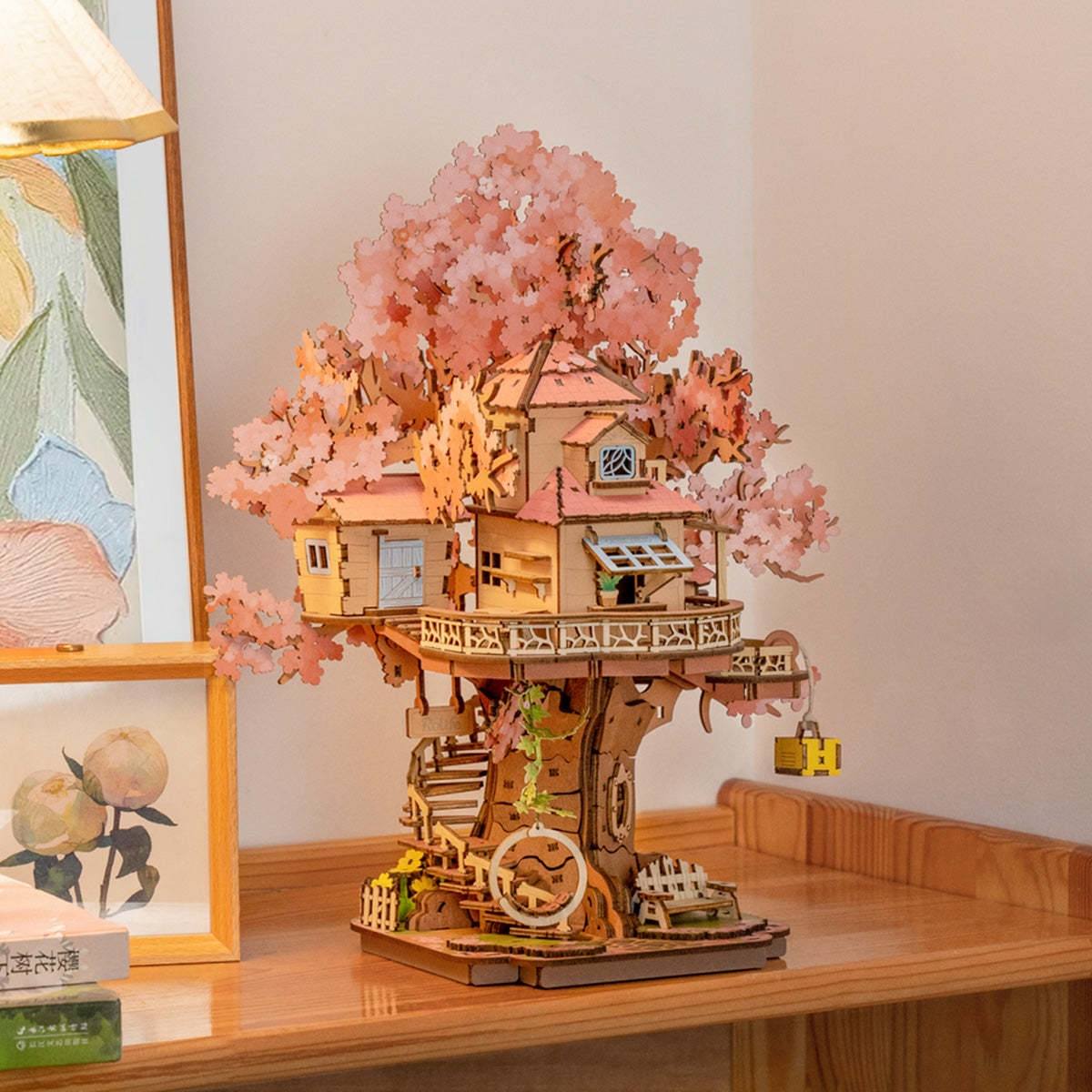 Sakura Tree House 3D Wooden Puzzle