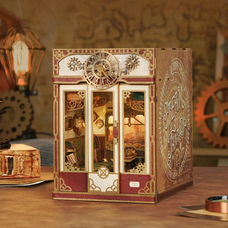 Steampunk Fantasy | Infinite Train Cabin DIY Book Nook Kit | Motion Scene