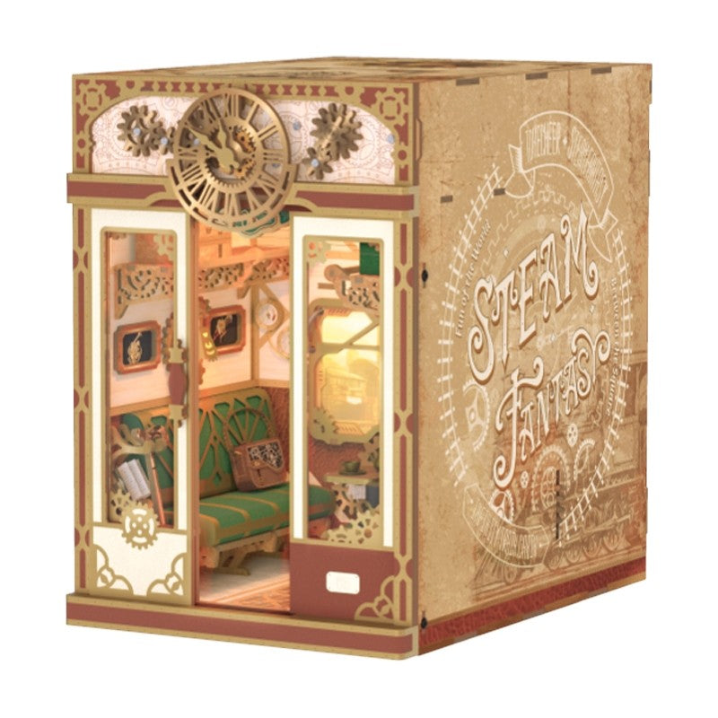 Steampunk Fantasy | Infinite Train Cabin DIY Book Nook Kit | Motion Scene