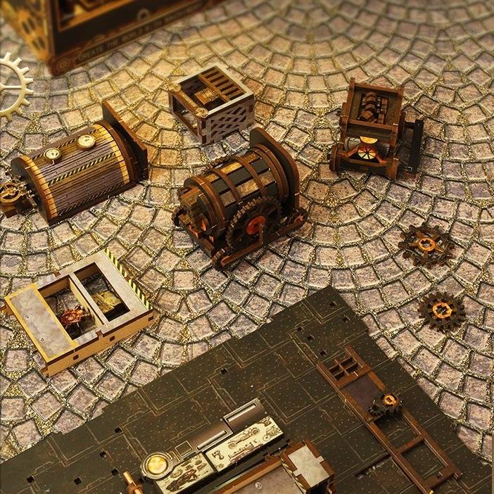 Steampunk World DIY Book Nook Kit | Vintage Mechanical-Punk