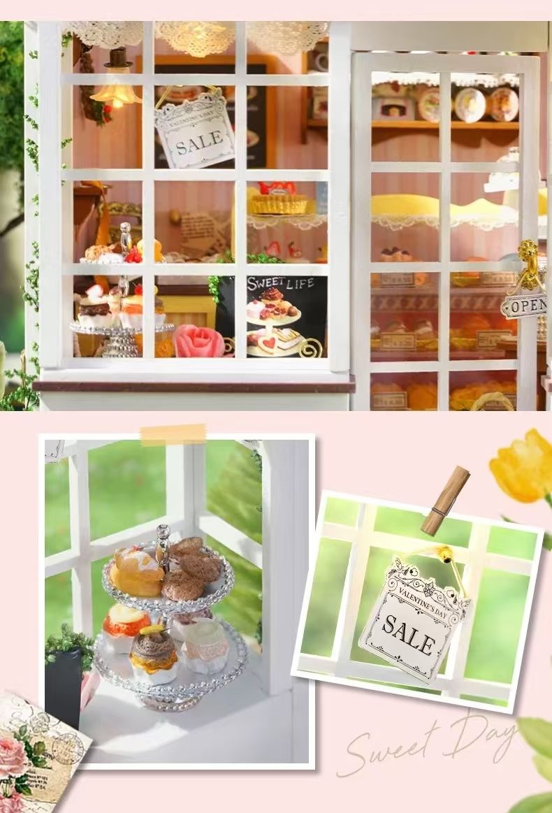Sweet Berries Time Dessert Shop DIY Dollhouse Kit