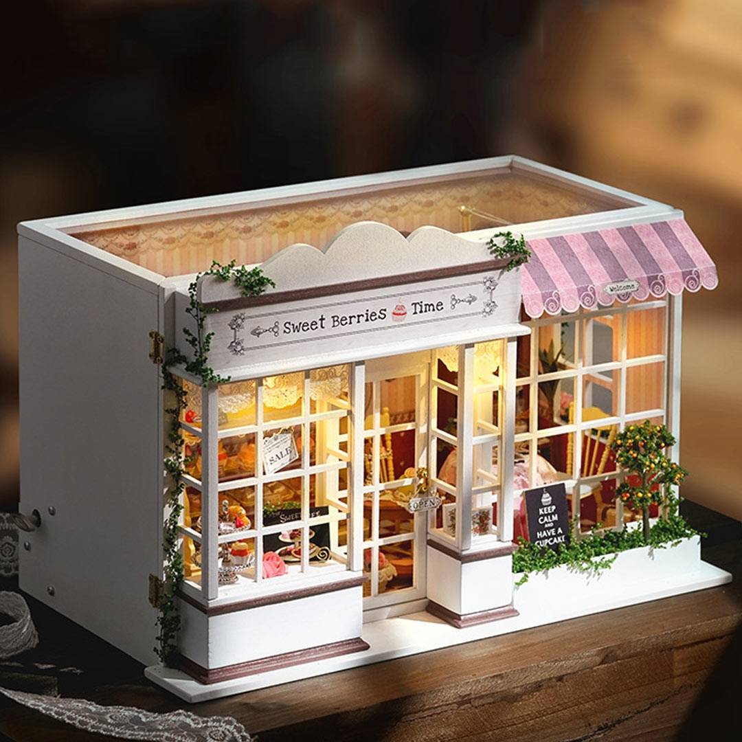 Sweet Berries Time Dessert Shop DIY Dollhouse Kit