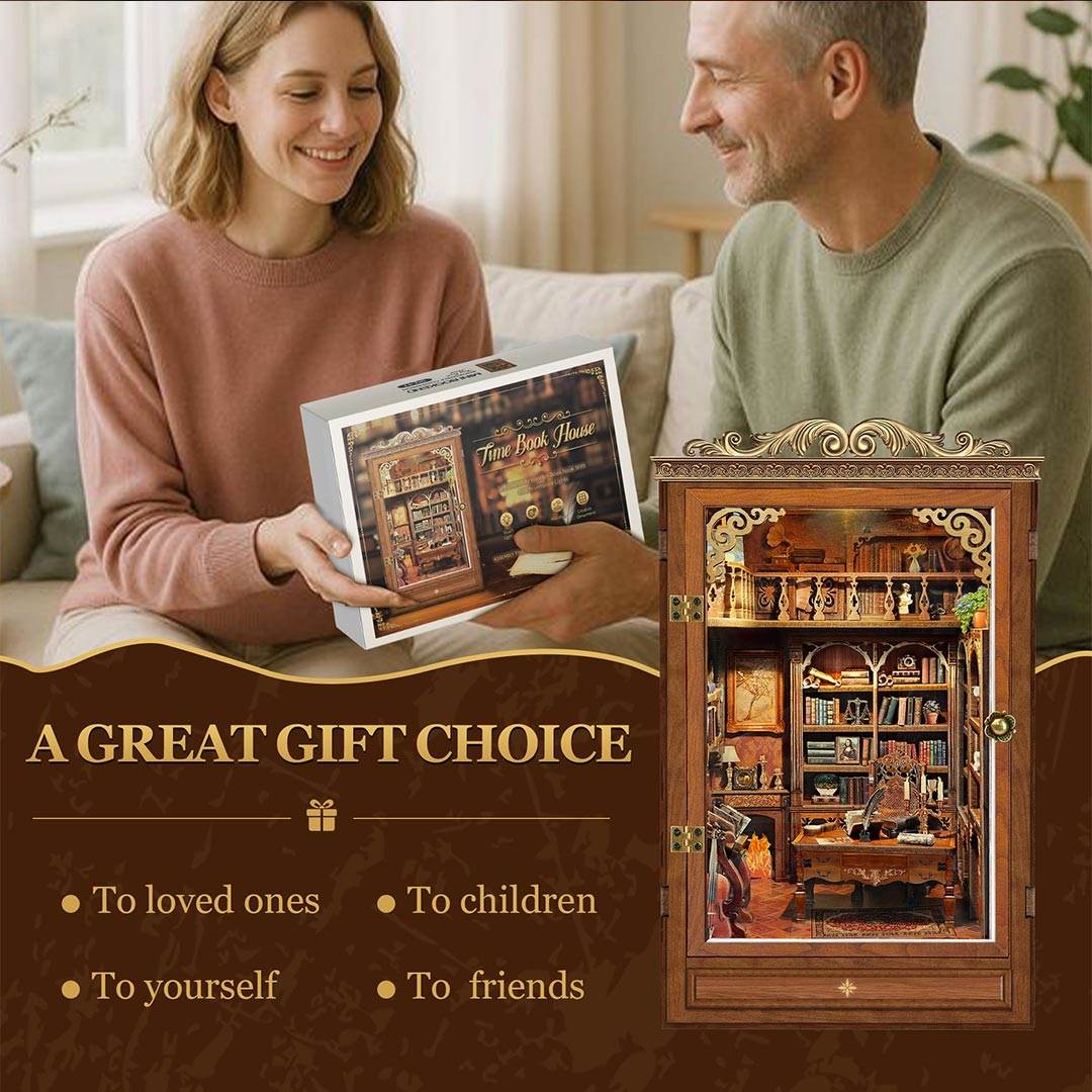 Time Book House DIY Wooden Book Nook Kit