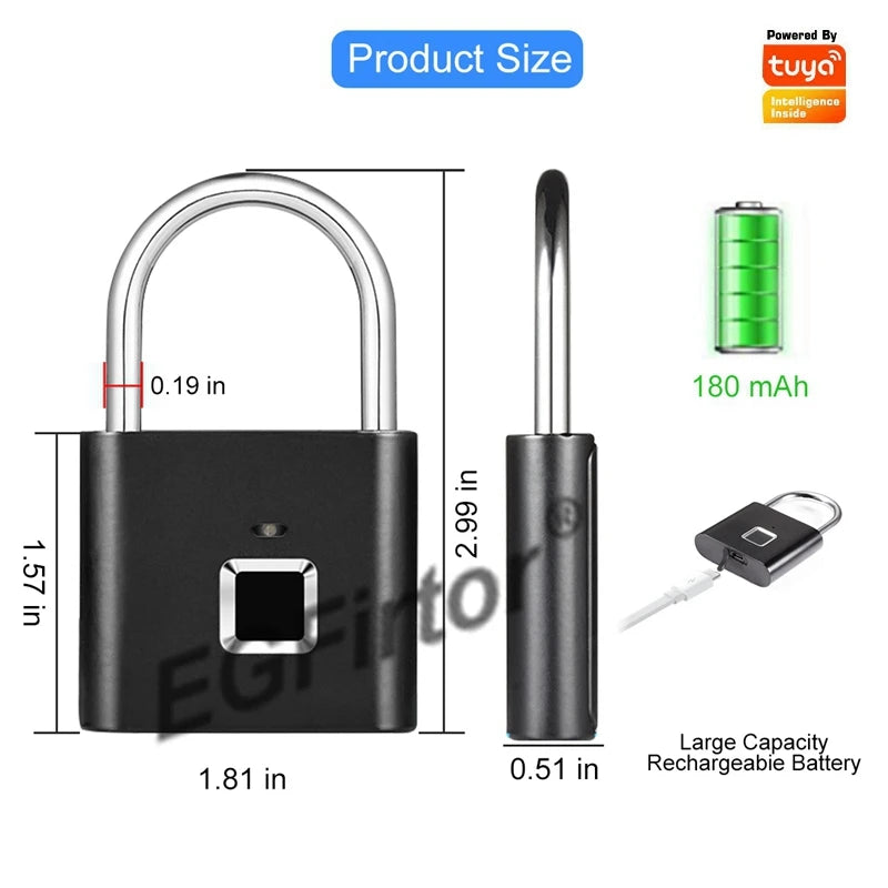 Fingerprint Lock That Eliminates the Need for Keys - Finger Is the Only Key