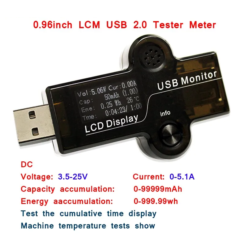 Portable Professional USB Power Analyzer Test Everything Related to Power