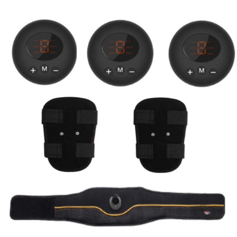 Rechargeable Home Smart EMS Abdominal Belt, with Fastening, Breathable Mesh, 6 Modes and 9 Strengths, for Home, Office & Gym