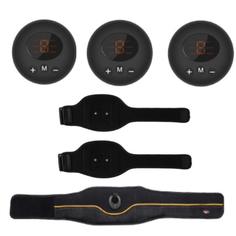 Rechargeable Home Smart EMS Abdominal Belt, with Fastening, Breathable Mesh, 6 Modes and 9 Strengths, for Home, Office & Gym