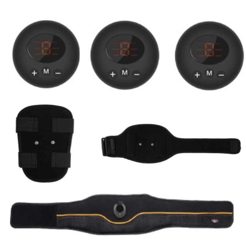 Rechargeable Home Smart EMS Abdominal Belt, with Fastening, Breathable Mesh, 6 Modes and 9 Strengths, for Home, Office & Gym