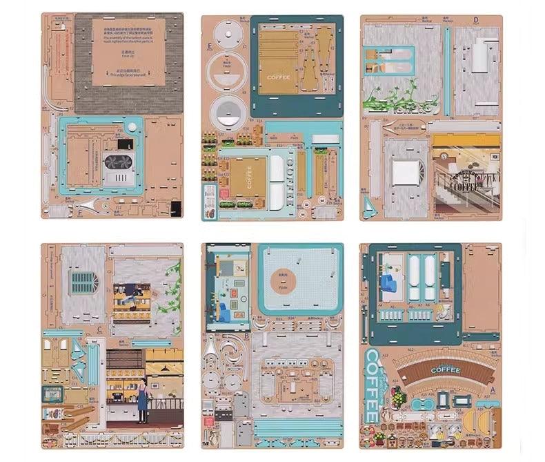 Seaside Cafe - 3D Wooden Puzzles