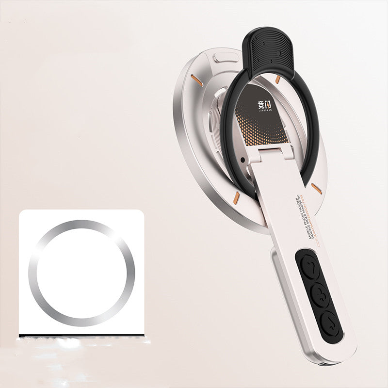 Multi-Functional Magnetic Metal Rotating Phone Stand & Ring Holder