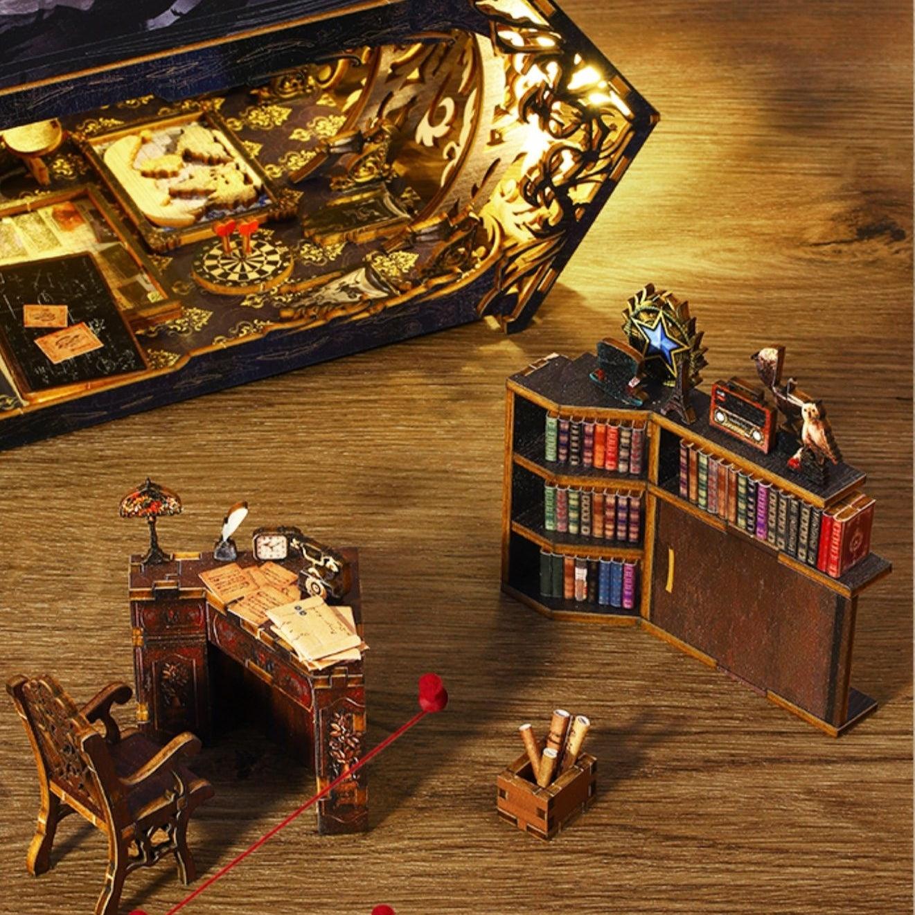 Detective Agency DIY Wooden Book Nook Kit