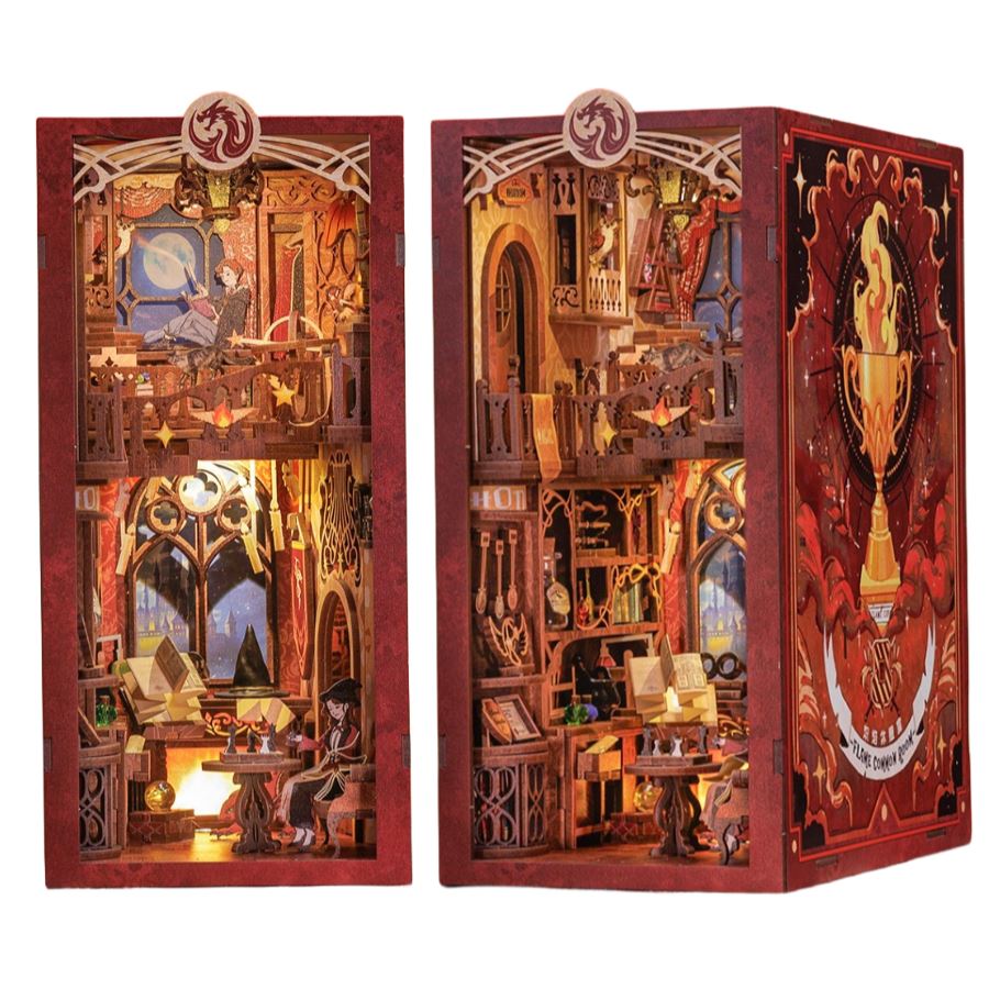 Flame Common Room | DIY Wizard Book Nook | Inspired by the world of wizards , witches and magic -