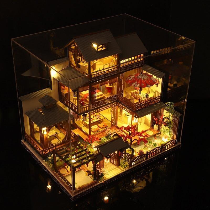 Spring Courtyard - Japanese House- DIY Miniature Dollhouse Kit
