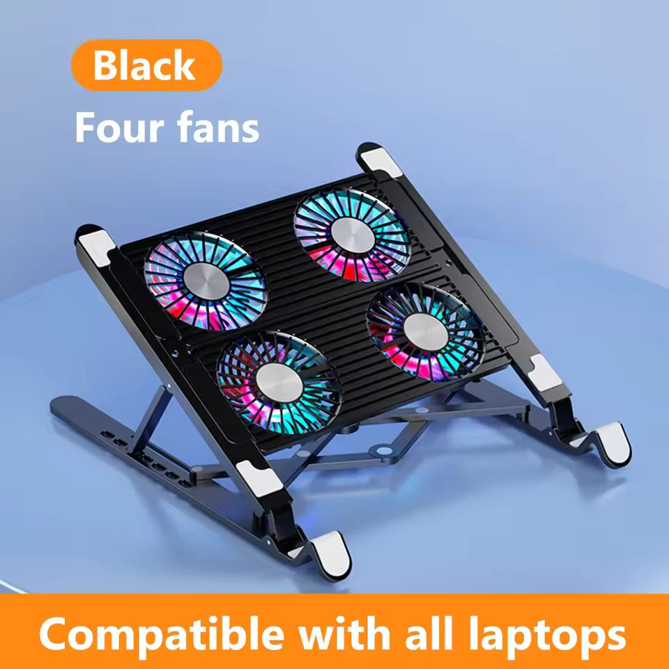 Foldable Laptop Cooling Pad Adjustable Stand