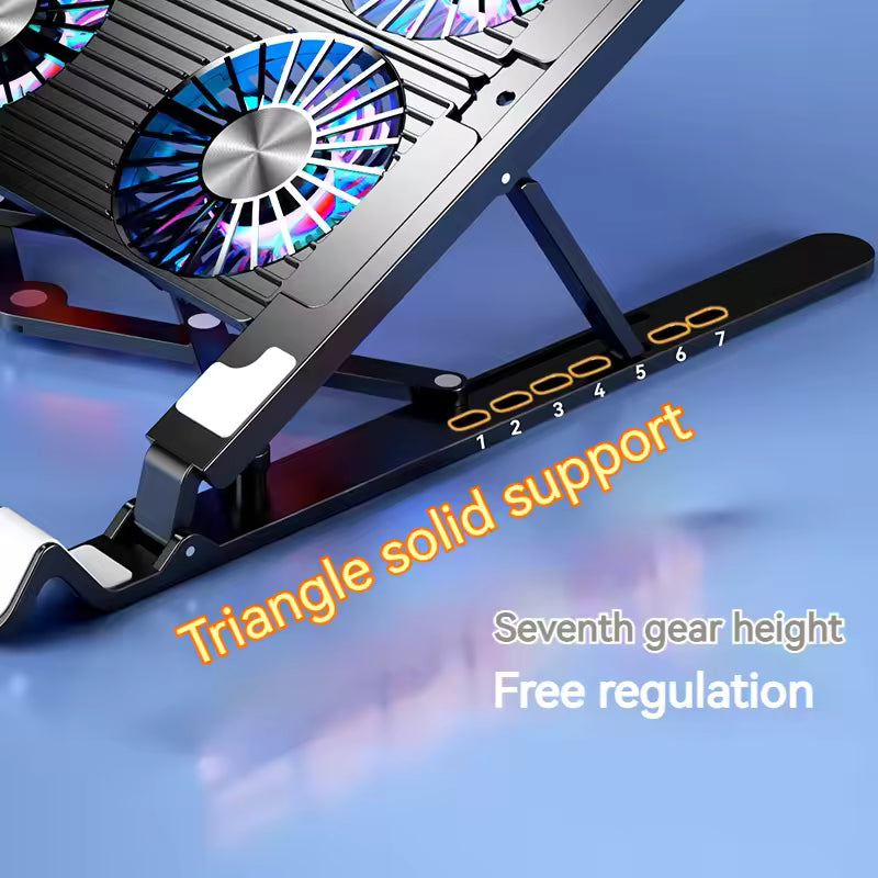 Foldable Laptop Cooling Pad Adjustable Stand